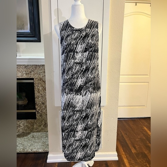 & Other Stories Printed Midi Dress Size 8 - Picture 2 of 7